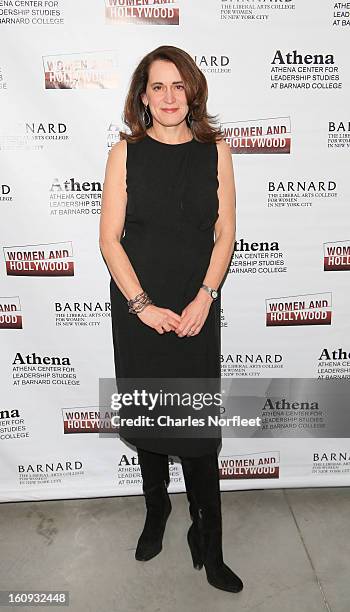 President of Barnard College Debora Spar attends The 2013 Athena Film Festival Opening Night Reception at The Diana Center At Barnard College on...