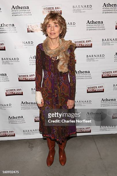Film Critic/author Molly Haskell attends The 2013 Athena Film Festival Opening Night Reception at The Diana Center At Barnard College on February 7,...