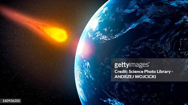 ilustraciones, imágenes clip art, dibujos animados e iconos de stock de near-earth asteroid, artwork - acercamiento