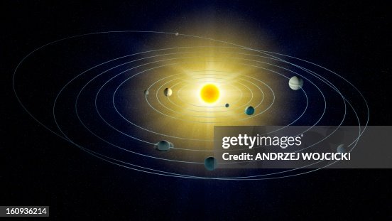 Solar system, artwork Solar system, artwork