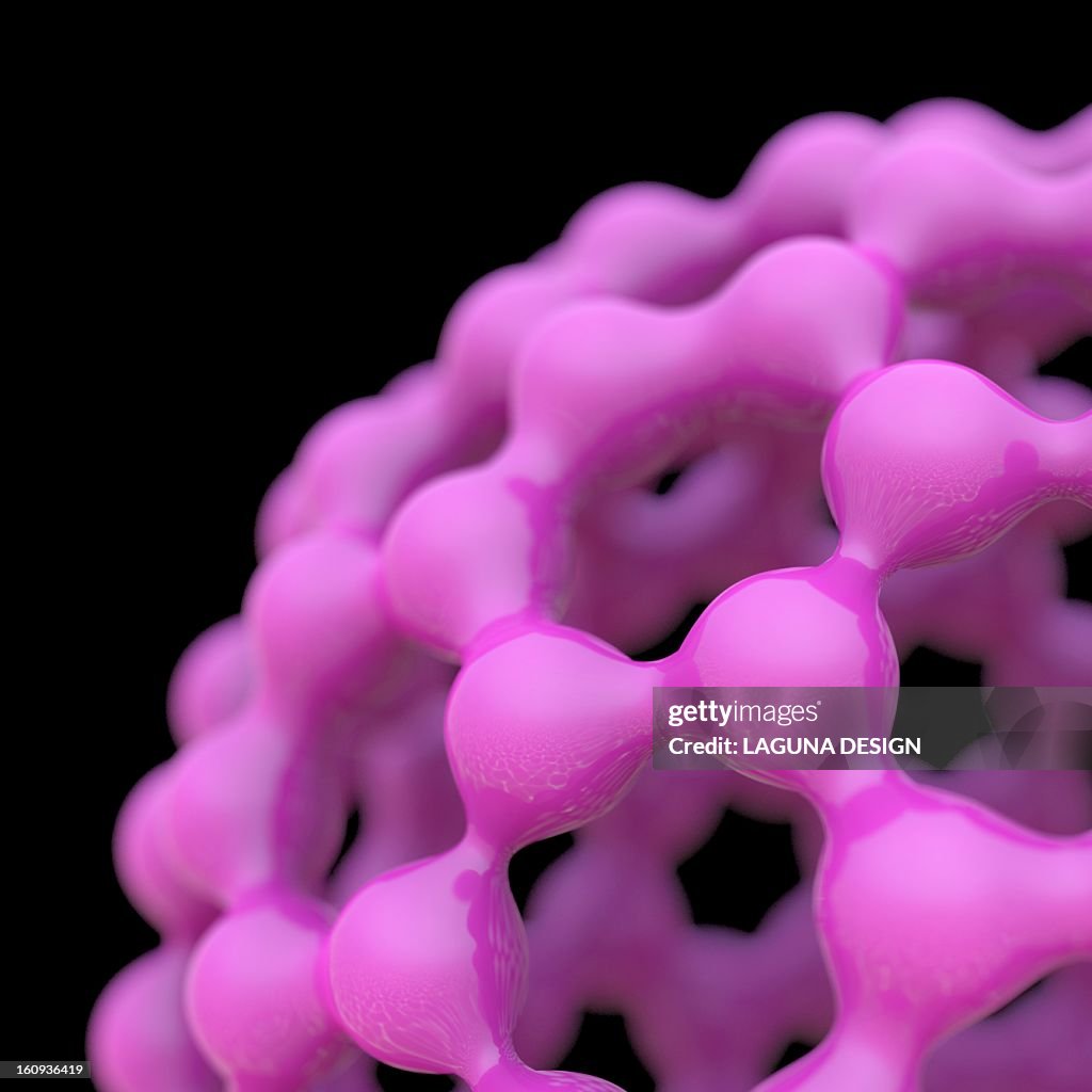 Fullerene molecule, artwork