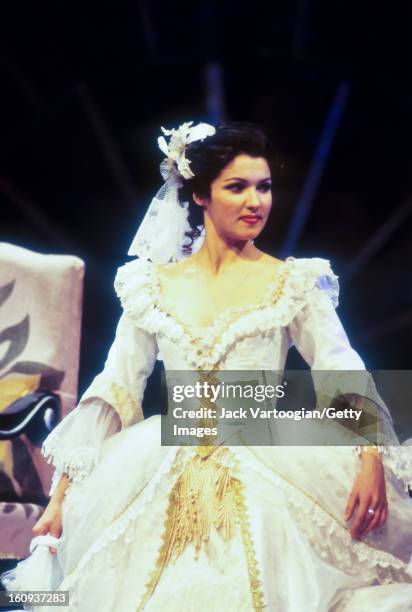 Russian soprano Anna Netrebko during the final dress rehearsal of the Kirov Opera/Vladislav Pazi production of Sergei Prokofiev's 'Betrothal in a...