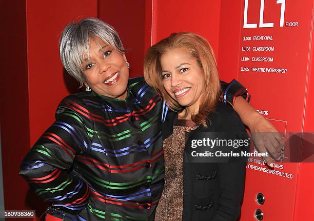 Television journalist Roz Abrams and The McGraw-Hill Companies Chief Diversity Officer, Terry Austin attend The 2013 Athena Film Festival Opening...