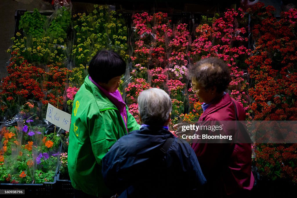 Images From The Mongkok Flower Market Ahead Of Chinese New Year