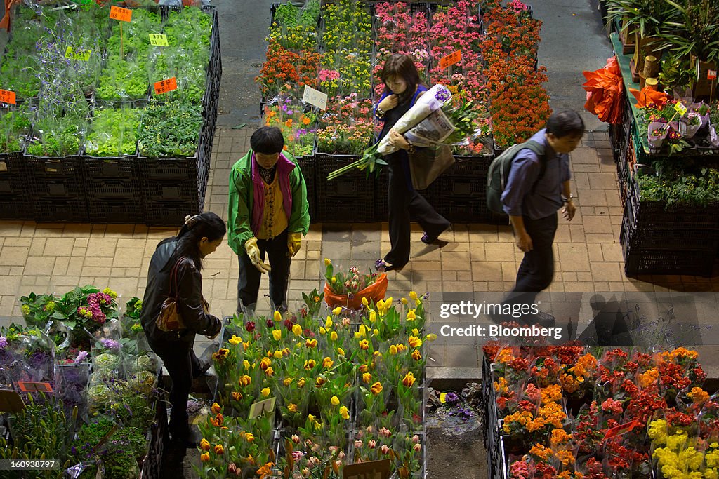 Images From The Mongkok Flower Market Ahead Of Chinese New Year