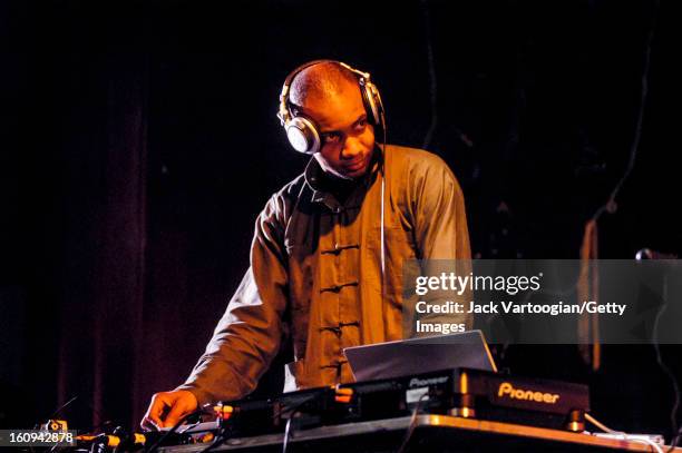 American electronic musician DJ Spooky, That Subliminal Kid performs at the 8th Annual Vision Festival at The Center at St. Patrick's Youth Center,...