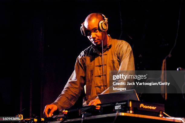 American electronic musician DJ Spooky, That Subliminal Kid performs at the 8th Annual Vision Festival at The Center at St. Patrick's Youth Center,...