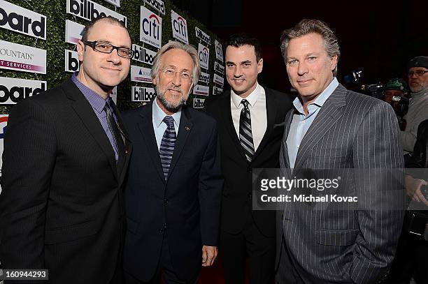 Billboard Editorial Director Bill Werde, President/CEO of The Recording Academy Neil Portnow, Billboard Publisher Tommy Page, and Guggenheim Digital...