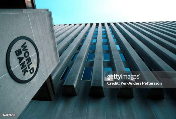 View of the World Bank building October 5, 2000 in Washington, DC. The World Bank bank lends money to developing countries around the world.