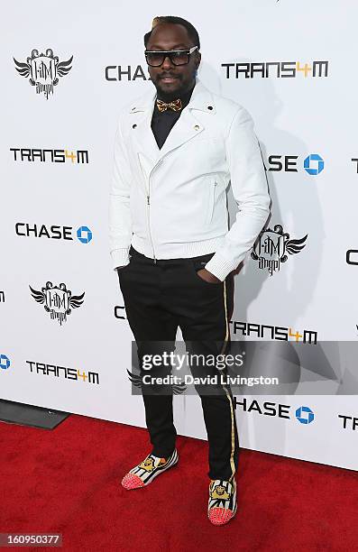 Recording artist will.i.am attends the 2nd Annual will.i.am TRANS4M Boyle Heights benefit concert at Avalon on February 7, 2013 in Hollywood,...