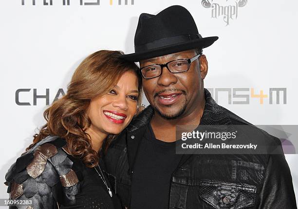 Alicia Etheredge and Bobby Brown attend Will.I.Am's Annual TRANS4M Concert Benefitting I.Am.Angel Foundation - Red Carpet on February 7, 2013 in...