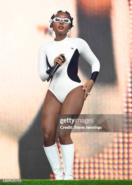 Janelle Monáe performs at the 2023 Outside Lands Festival at Golden Gate Park on August 11, 2023 in San Francisco, California.