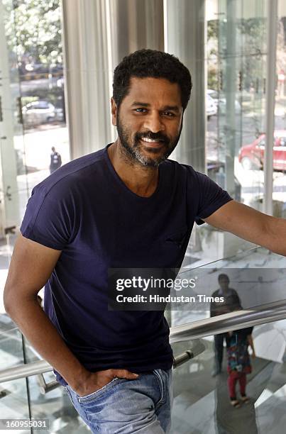 Choreographer turned Director, actor Prabhu Deva during an interview at HT House on February 6, 2013 in New Delhi, India. His upcoming movie Anybody...