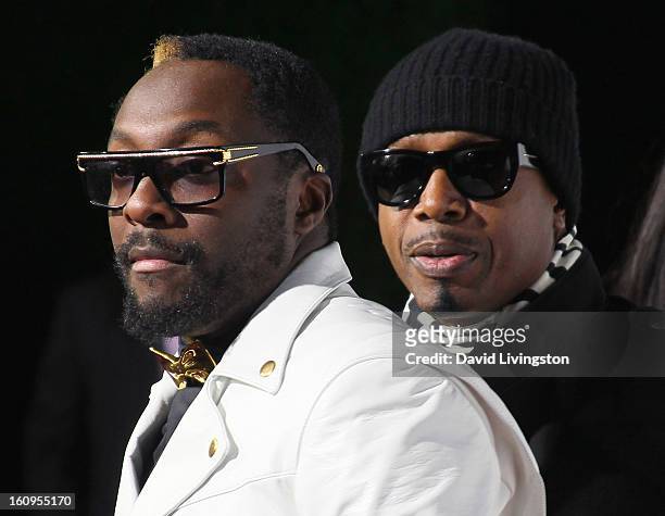 Recording artists will.i.am and MC Hammer attend the 2nd Annual will.i.am TRANS4M Boyle Heights benefit concert at Avalon on February 7, 2013 in...