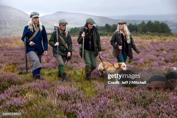 Chloe Forbes, Becky King, Nadia Curr and Marlies Nicolas-Pêake join a shooting party to mark the Glorious Twelfth the annual start of the grouse...