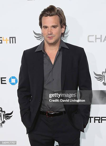 Personality Sean Stewart attends the 2nd Annual will.i.am TRANS4M Boyle Heights benefit concert at Avalon on February 7, 2013 in Hollywood,...