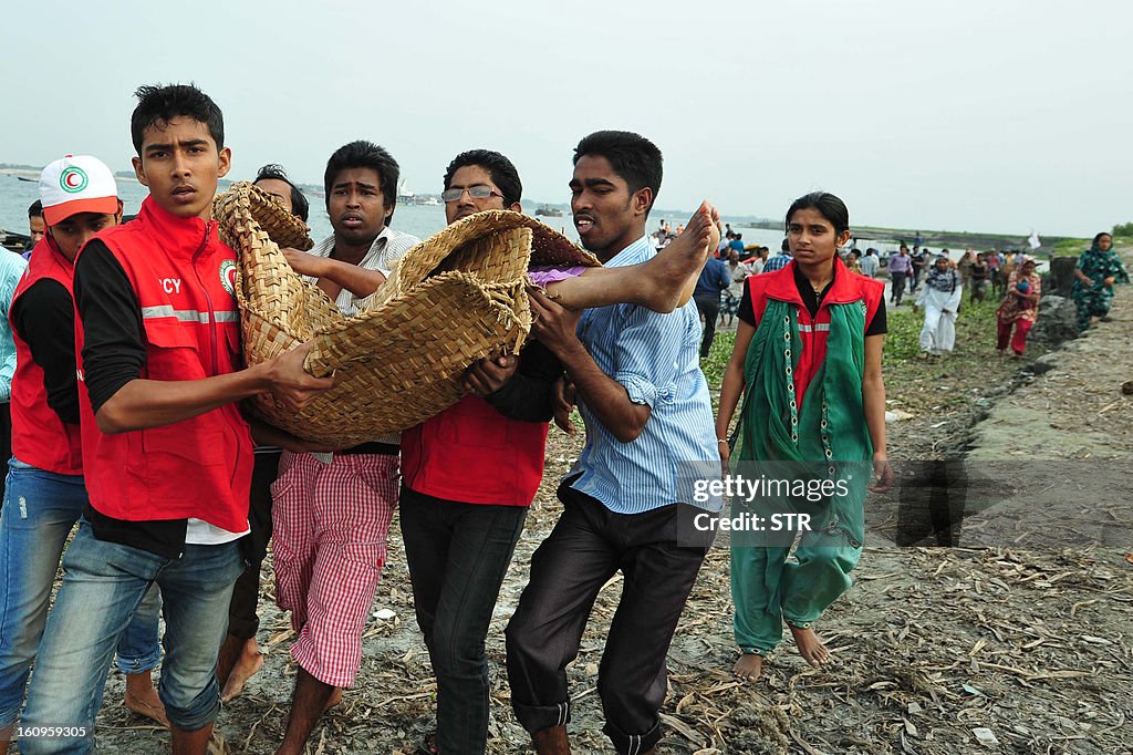 BANGLADESH-TRANSPORT-FERRY-ACCIDENT