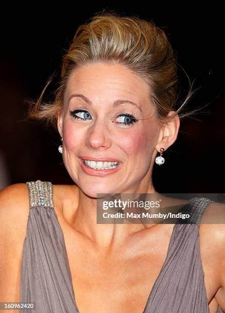 Kellie Shirley attends the UK premiere of 'Run For Your Wife' at Odeon Leicester Square on February 05, 2013 in London, England.