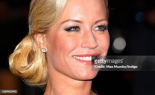 Denise Van Outen attends the UK premiere of 'Run For Your Wife' at Odeon Leicester Square on February 05, 2013 in London, England.