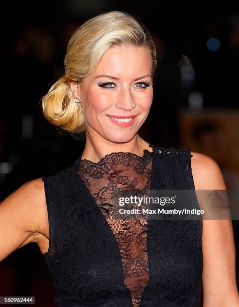 Denise Van Outen attends the UK premiere of 'Run For Your Wife' at Odeon Leicester Square on February 05, 2013 in London, England.