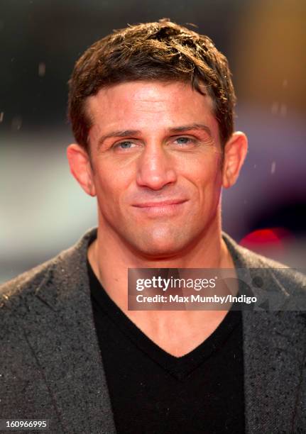 Alex Reid attends the UK Premiere of 'A Good Day To Die Hard' at Empire Leicester Square on February 7, 2013 in London, England.