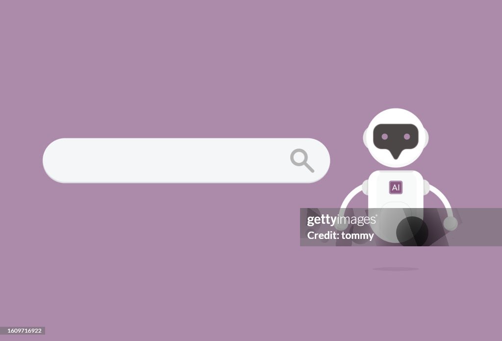 AI chatbot with search bar