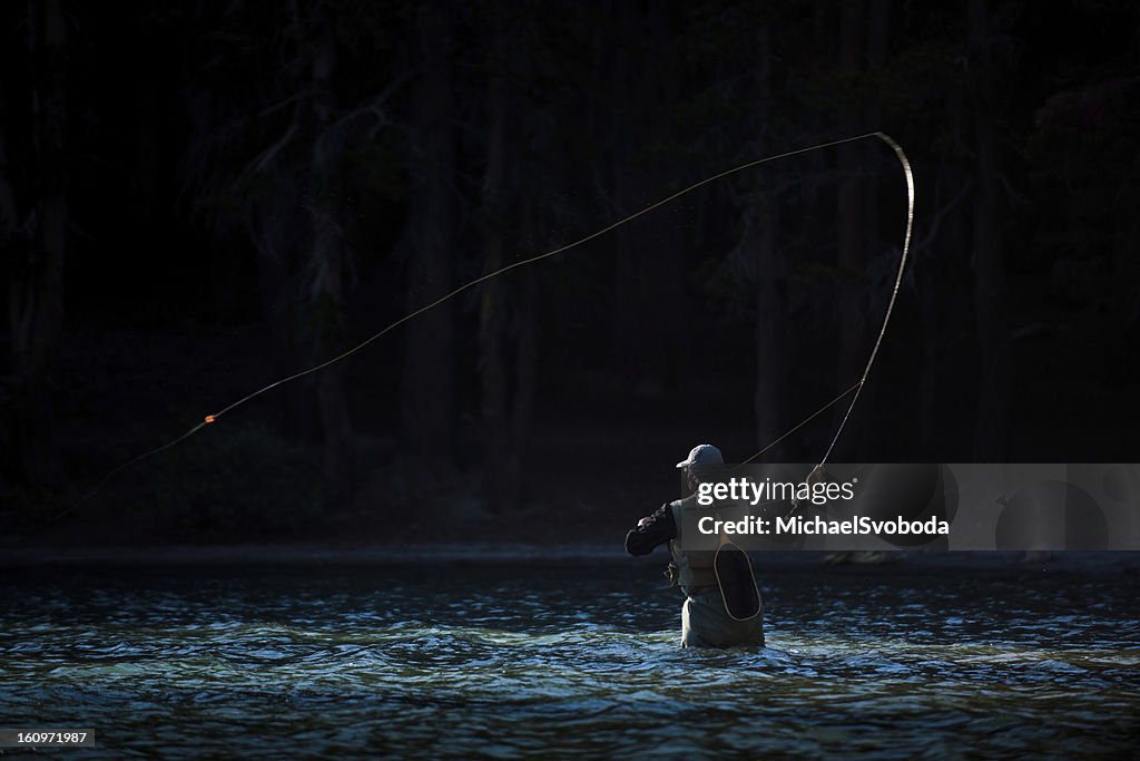 Fly Fishing in the River