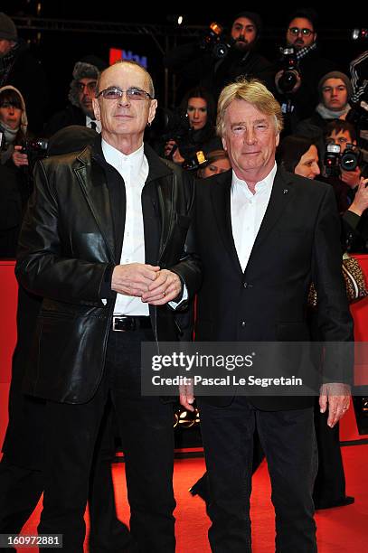 Francis Rossi and Rick Parfitt attend 'Promised Land' Premiere during the 63rd Berlinale International Film Festival at Berlinale Palast on February...