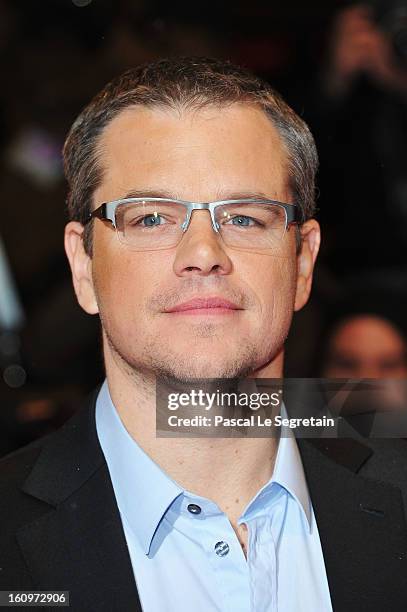 Actor Matt Damon attends 'Promised Land' Premiere during the 63rd Berlinale International Film Festival at Berlinale Palast on February 8, 2013 in...