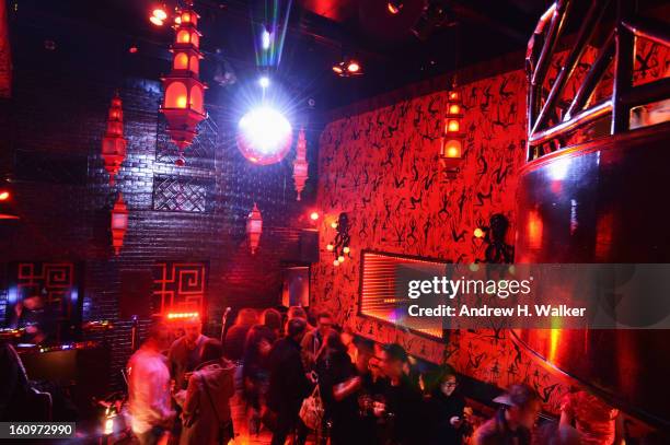 Guests attend the Timo Weiland after party during 2013 Mercedes-Benz Fashion Week at Le Baron on February 7, 2013 in New York City.