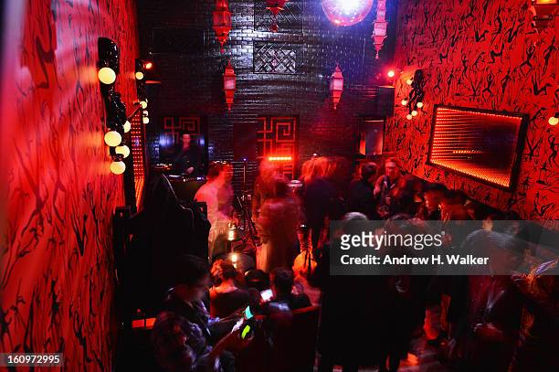 Guests attend the Timo Weiland after party during 2013 Mercedes-Benz Fashion Week at Le Baron on February 7, 2013 in New York City.
