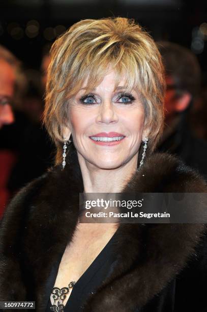 Jane Fonda attends 'Promised Land' Premiere during the 63rd Berlinale International Film Festival at Berlinale Palast on February 8, 2013 in Berlin,...
