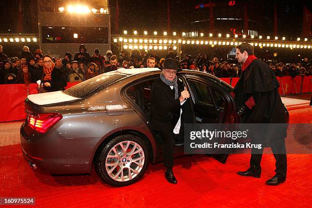 Berlin Film Festival Director Dieter Kosslick arrives at the 'Promised Land' Premiere - BMW at the 63rd Berlinale International Film Festival at the...