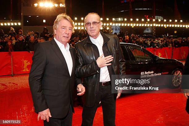 Band Status Quo arrives at the 'Promised Land' Premiere - BMW at the 63rd Berlinale International Film Festival at the Berlinale Palast on February...
