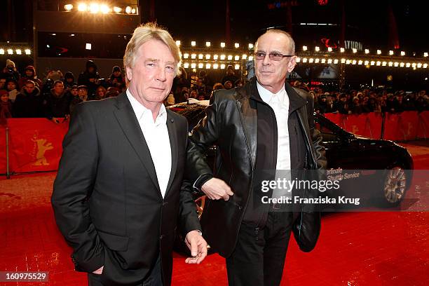 Rick Parfitt and Francis Rossi of Status Quo arrives at the 'Promised Land' Premiere - BMW at the 63rd Berlinale International Film Festival at the...