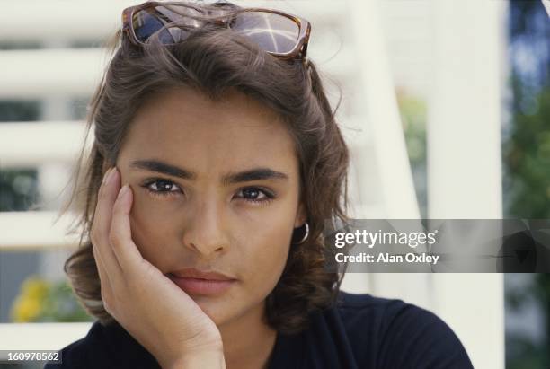 Actress Talisa Soto on the set of the James Bond 007 movie "Licence to Kill" filmed partly in the Florida Keys in August, 1988. Soto played the...