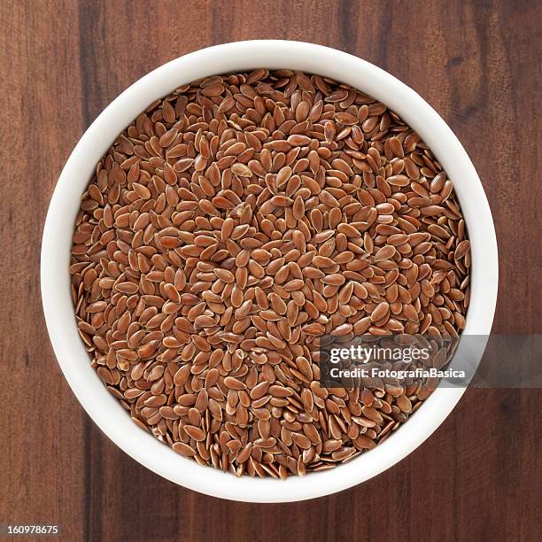 flax seeds - flax seed stock pictures, royalty-free photos & images