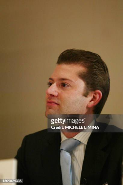 Adecco Chief Financial Officer Dominik de Daniel presents 2007 results at a press conference on March 4, 2008 in Zurich, Switzerland. The Swiss...