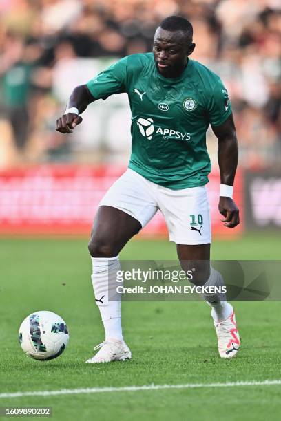 Lommel's Igor Vetokele pictured in action during a soccer match between Lommel SK and Club NXT, Friday 18 August 2023 in Lommel, on day 2/30 of the...