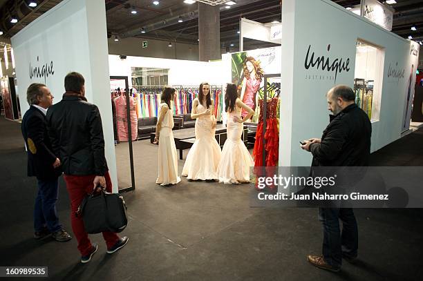 Ambient at Unique stand at "Semana Internacional de la Moda de Madrid" at Ifema on February 8, 2013 in Madrid, Spain. Fashion, Business, and Industry...