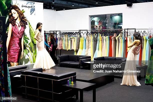 Ambient at Unique stand at "Semana Internacional de la Moda de Madrid" at Ifema on February 8, 2013 in Madrid, Spain. Fashion, Business, and Industry...
