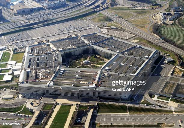 This picture taken 26 December 2011 shows the Pentagon building in Washington, DC. The Pentagon, which is the headquarters of the United States...