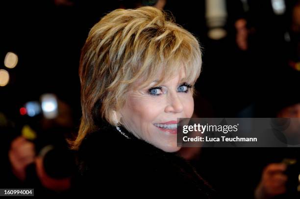 Jane Fonda attends the 'Promised Land' Premiere during the 63rd Berlinale International Film Festival at Berlinale Palast on February 8, 2013 in...