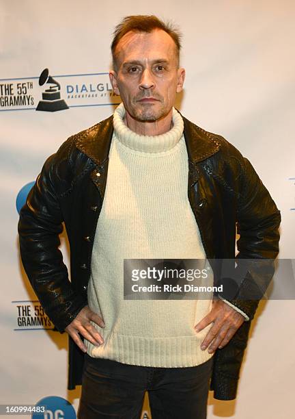Actor Robert Knepper poses backstage at the GRAMMYs Dial Global Radio Remotes during The 55th Annual GRAMMY Awards at the STAPLES Center on February...