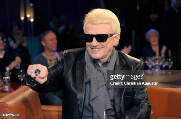 Heino attends a photocall for NDR Talk Show at NDR TV Studio on February 8, 2013 in Hamburg, Germany.