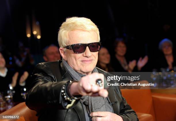 Heino attends a photocall for NDR Talk Show at NDR TV Studio on February 8, 2013 in Hamburg, Germany.