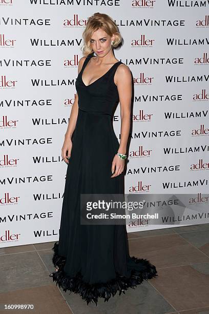Vanessa Kirby attends the WilliamVintage Dinner Sponsored By Adler at St Pancras Renaissance Hotel on February 8, 2013 in London, England.