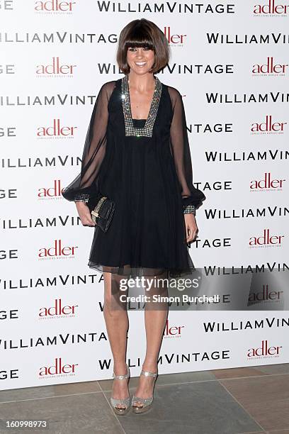 Dawn O'Porter attends the WilliamVintage Dinner Sponsored By Adler at St Pancras Renaissance Hotel on February 8, 2013 in London, England.
