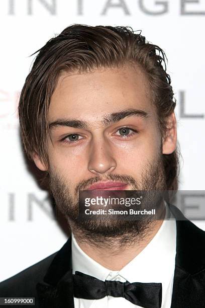 Douglas Booth attends the WilliamVintage Dinner Sponsored By Adler at St Pancras Renaissance Hotel on February 8, 2013 in London, England.