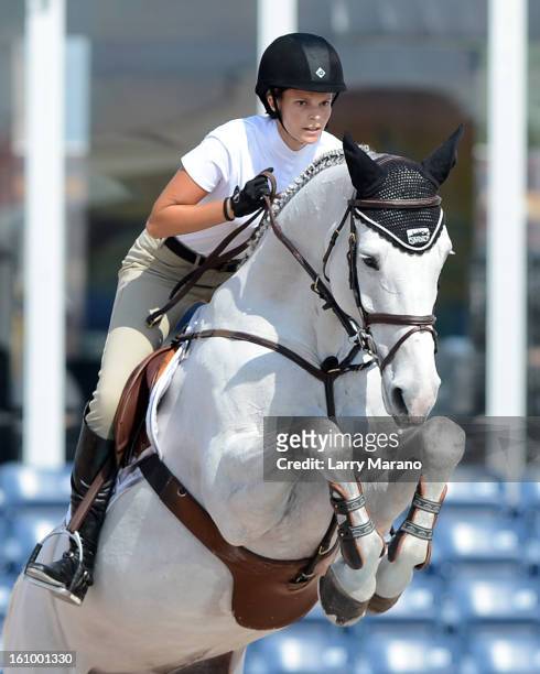 Athina Onassis de Miranda participtaes in FTI Conis sighted at the sulting Winter Equestrian Festival at Palm Beach International Equestrian Center...